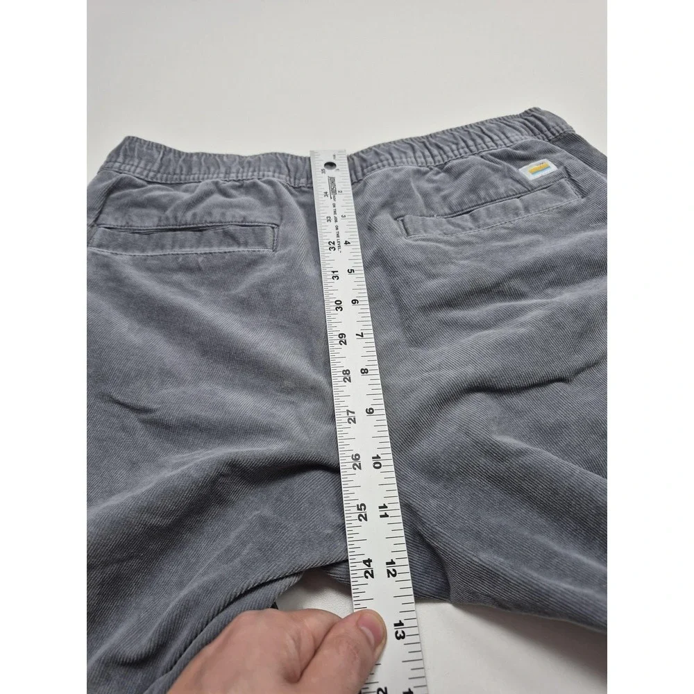 Vuori Optimist Shorts Men's Small Gray Corduroy Chino 8